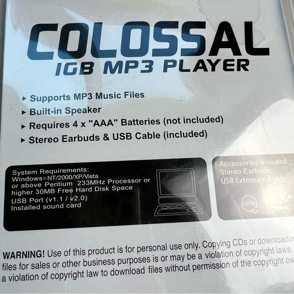 Colossal MP3 Player NIP - Picture 7 of 11